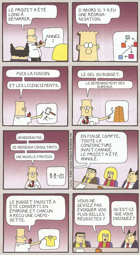 Dilbert par Scott Adams - "Dis-le avec ton corps". Dargaud Ed